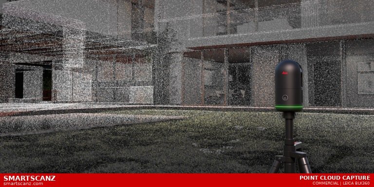 Leica BLK360 Capturing Commercial Point Cloud