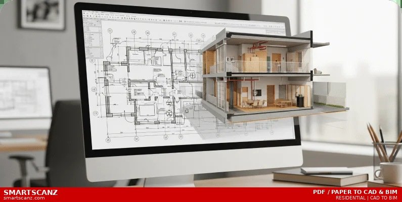 PDF to CAD BIM Residential Conversion